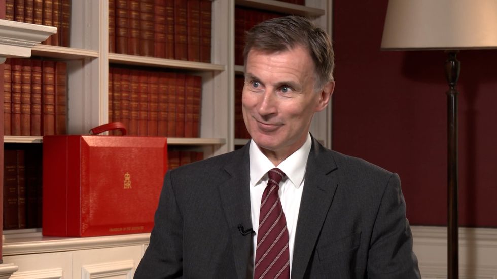 \u200bJeremy Hunt speaking with GB News