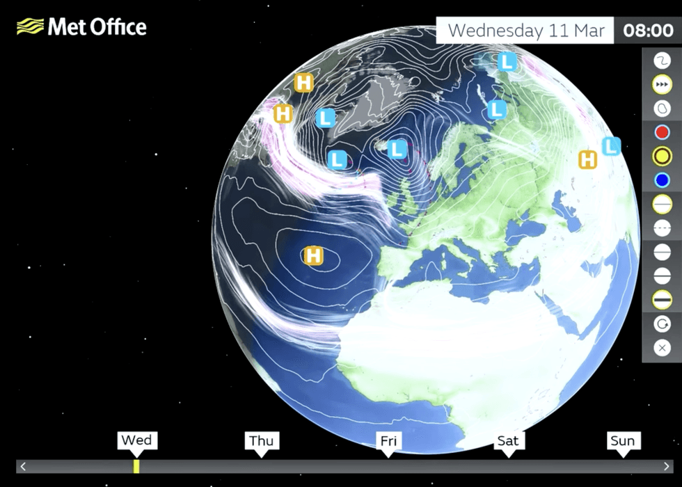 \u200b\u200bCorrente de jato atrai tempestades de baixa pressão para o Reino Unido