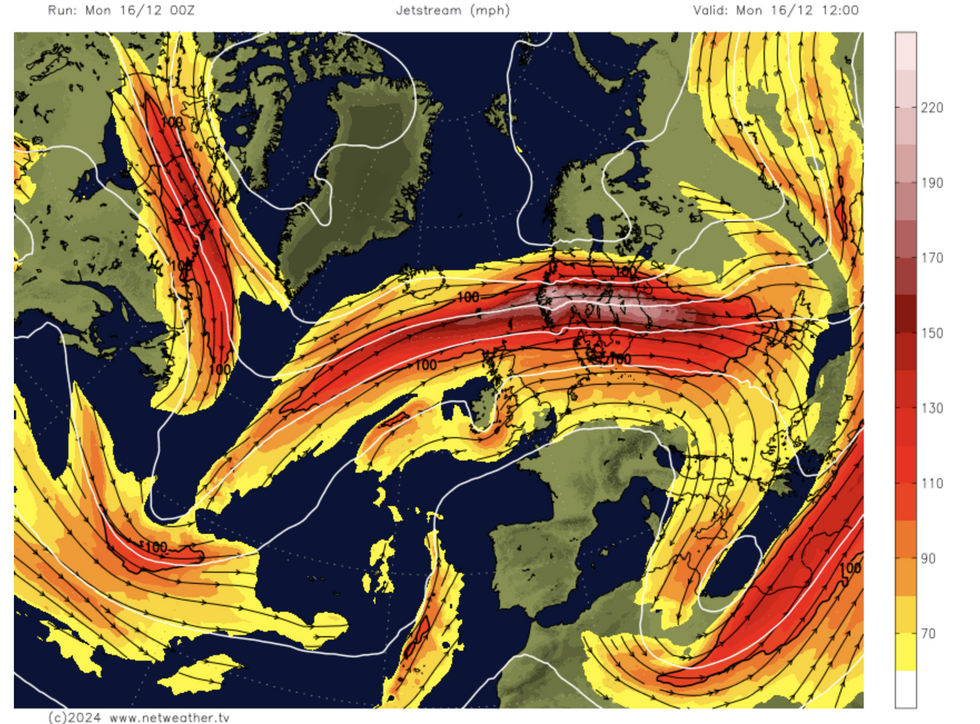 \u200bJet stream sits right over the UK