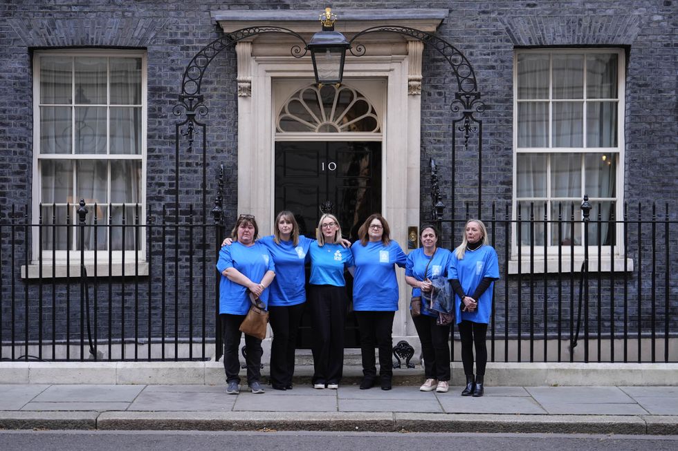\u200bJoanna Alkir, Crystal Owen, Alison Greenhouse, Nicola Bell, Bridget Lucas and Naomi Crane delivered a petition to Downing Street earlier this month