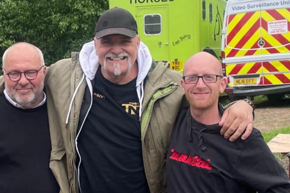 \u200bJoe Snape with boxer John Fury