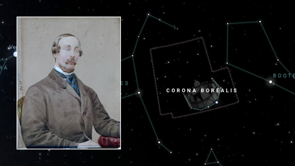 \u200bJohn Birmingham/Corona Borealis map and illustration