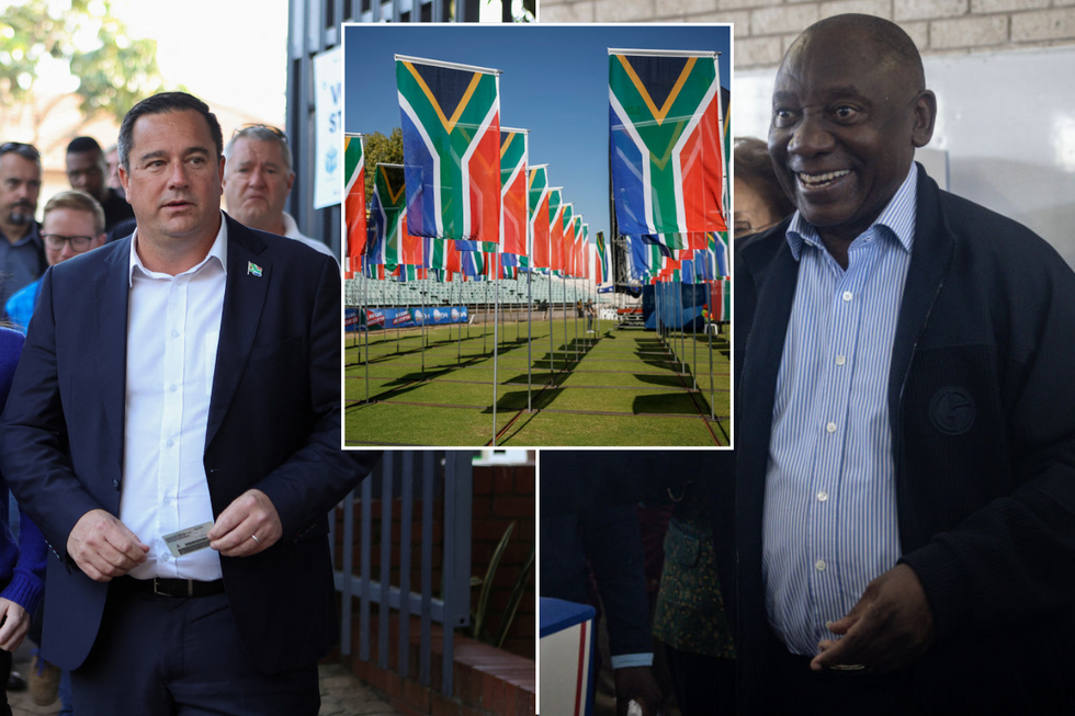 \u200bJohn Steenhuisen and president Cyril Ramaphosa going head to head in the polls