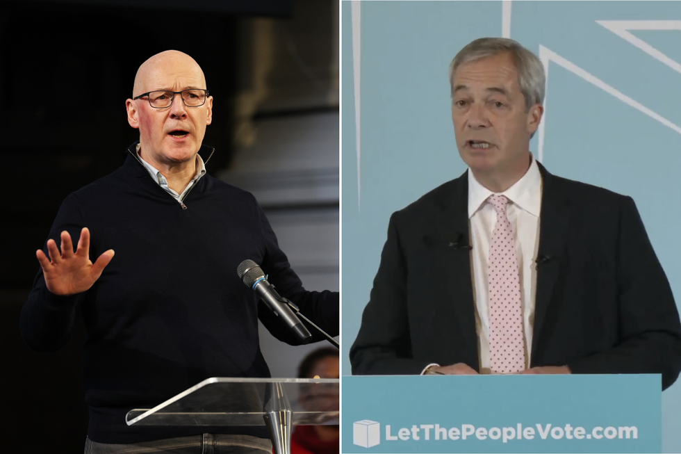 \u200bJohn Swinney hit out at the Reform leader