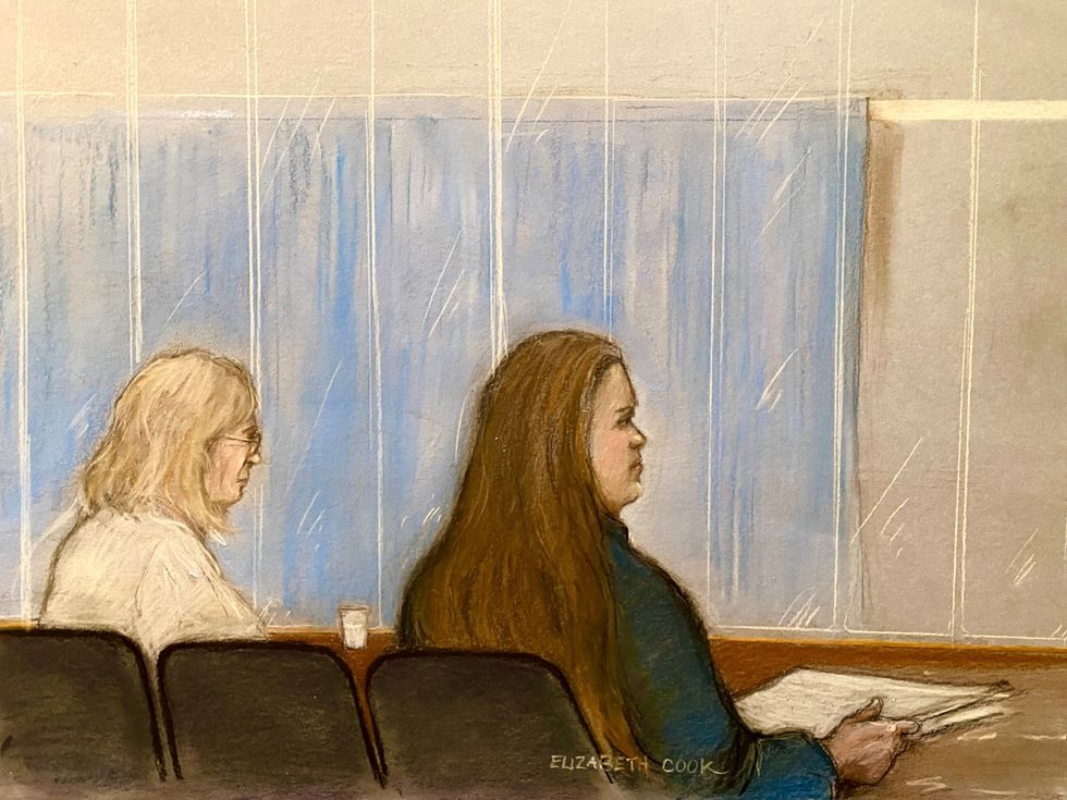 \u200bJulia Wandelt (right) at Leicester Crown Court