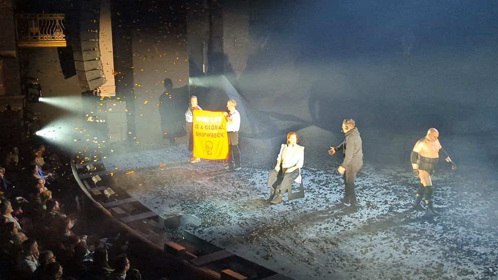 \u200bJust Stop Oil protesters stormed the stage
