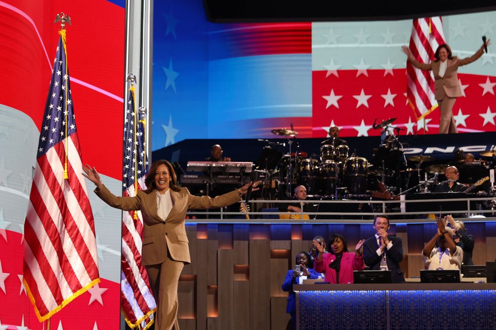 \u200bKamala Harris was welcomed with rapturous applause