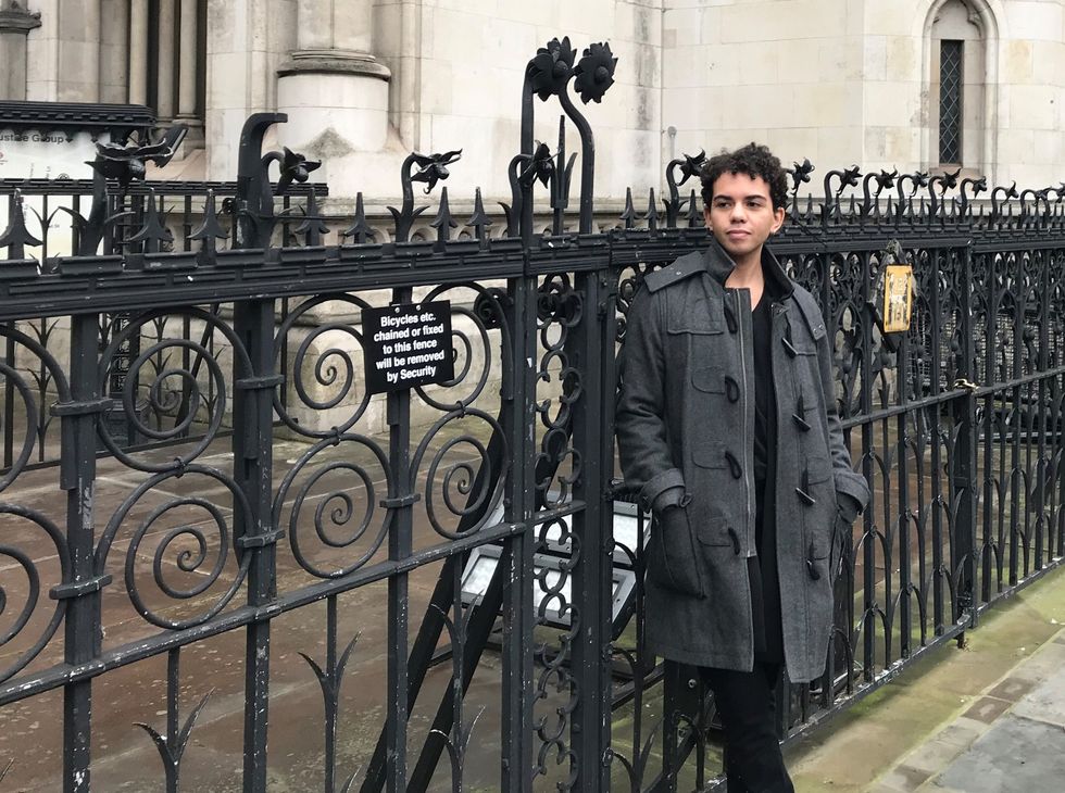 \u200bKeira Bell outside the Royal Courts of Justice in central London
