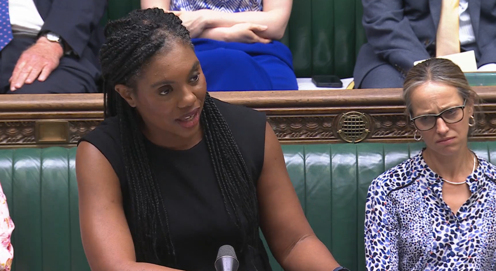 \u200bKemi Badenoch and Helen Whatley in the Commons earlier today