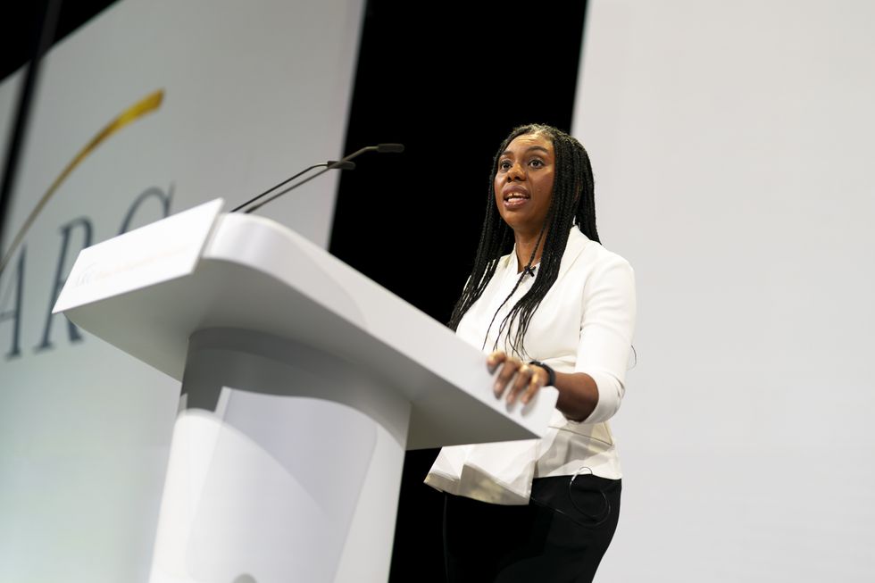 \u200bKemi speaking to the crowd at the Arc conference