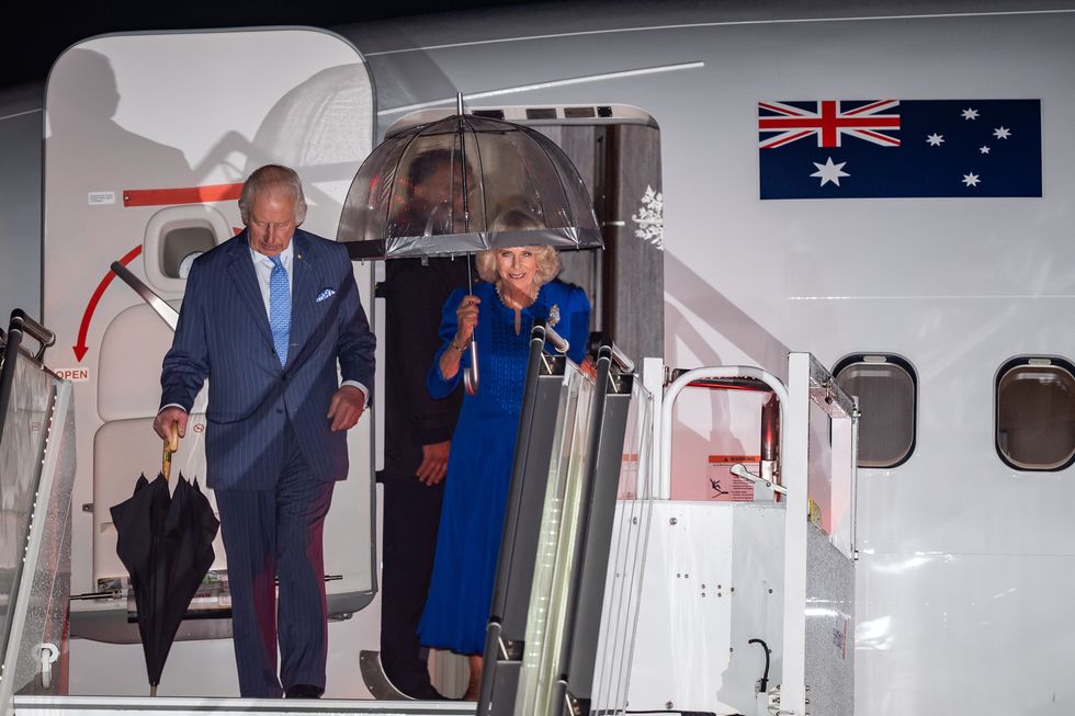 \u200bKing Charles and Queen Camilla arrive in Australia
