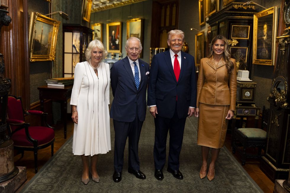 \u200bKing Charles and Queen Camilla, Donald Trump, Melania Trump