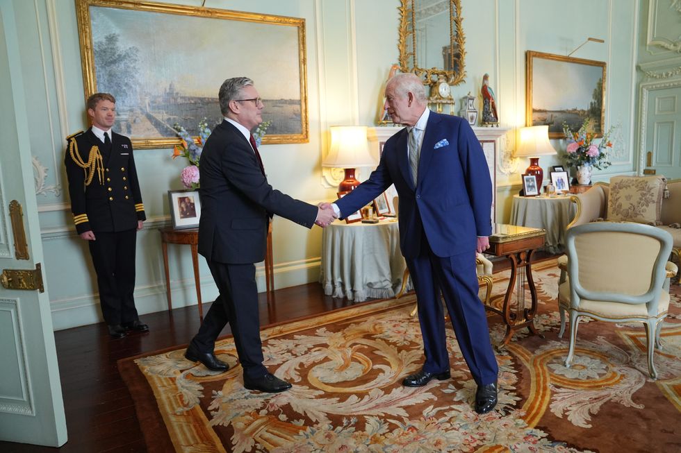 \u200bKing Charles and Sir Keir Starmer