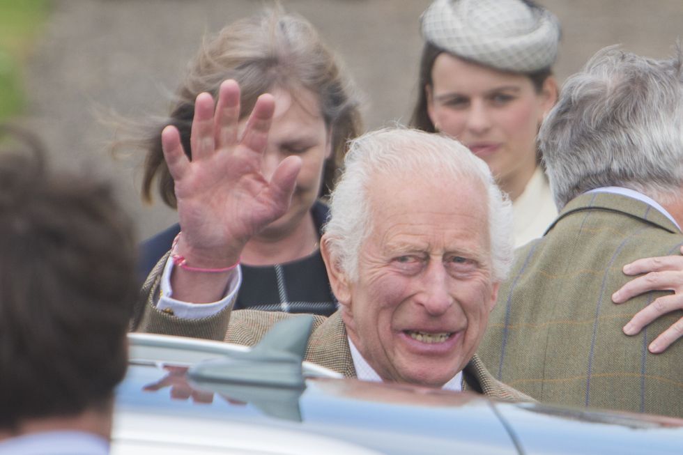 \u200bKing Charles III waves to wellwishers