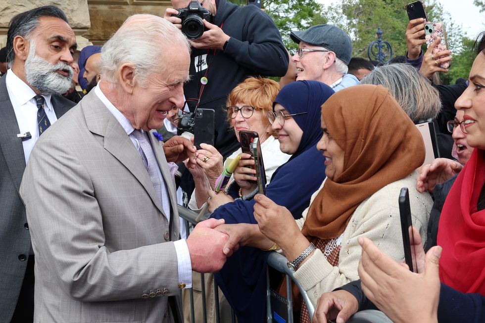 \u200bKing Charles meets members of the public in Bradford