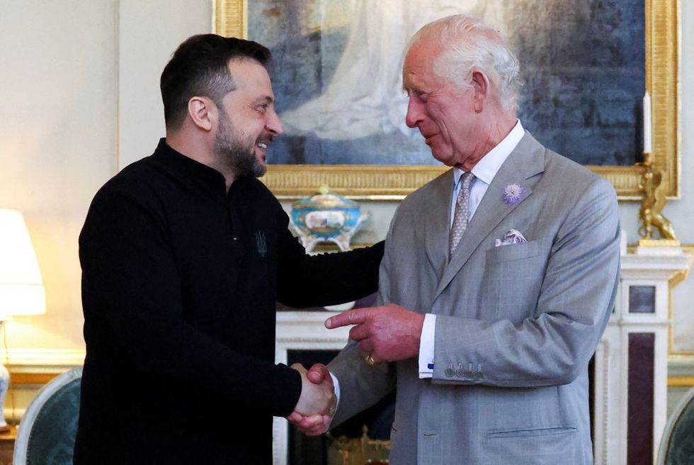 \u200bKing Charles was pictured with Zelensky