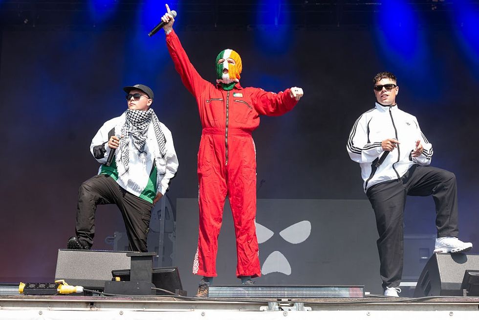 \u200bKneecap performing at last year's Glastonbury Festival