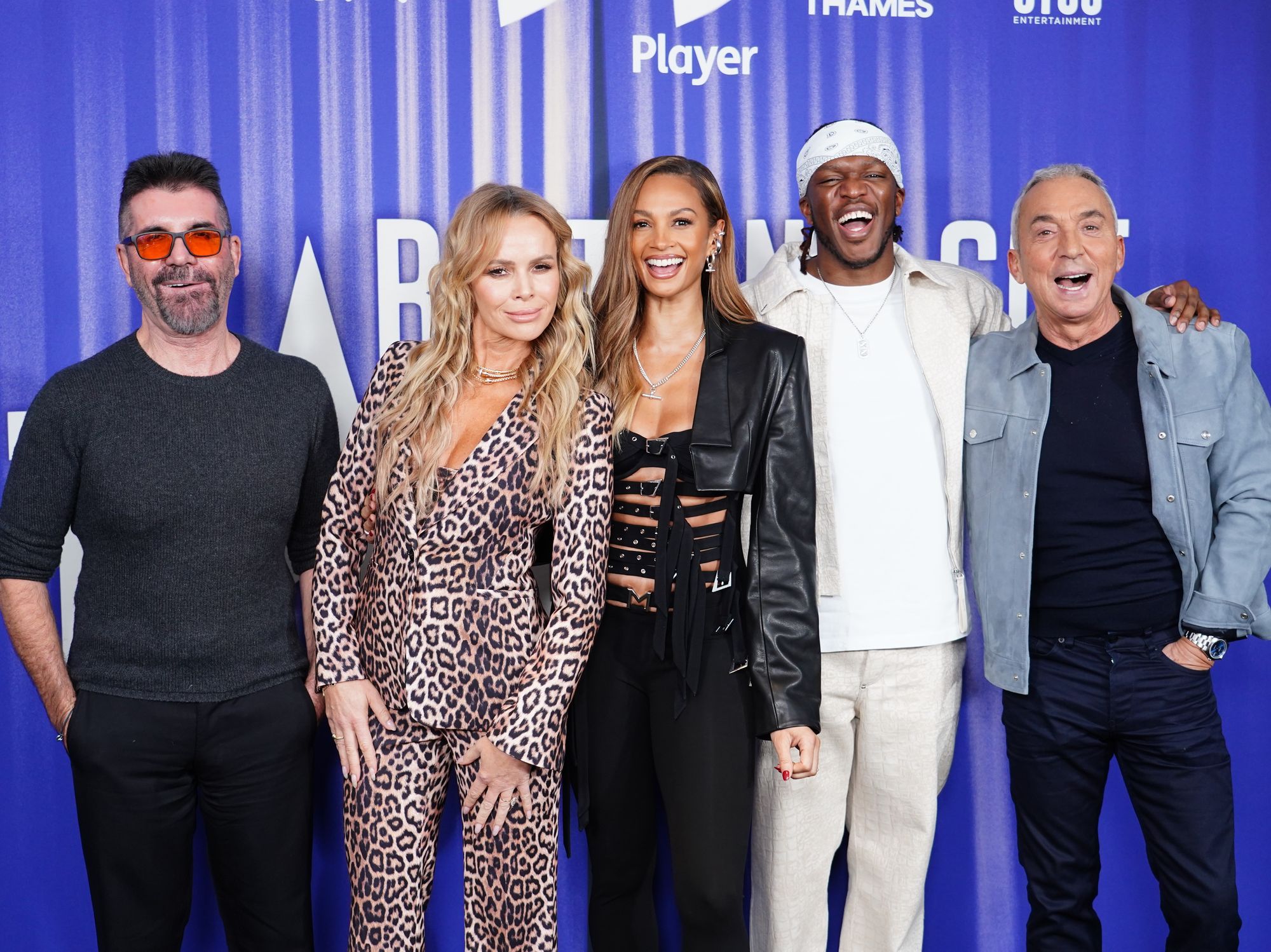\u200bKSI, Simon Cowell, Amanda Holden, Alesha Dixon and Bruno Tonioli