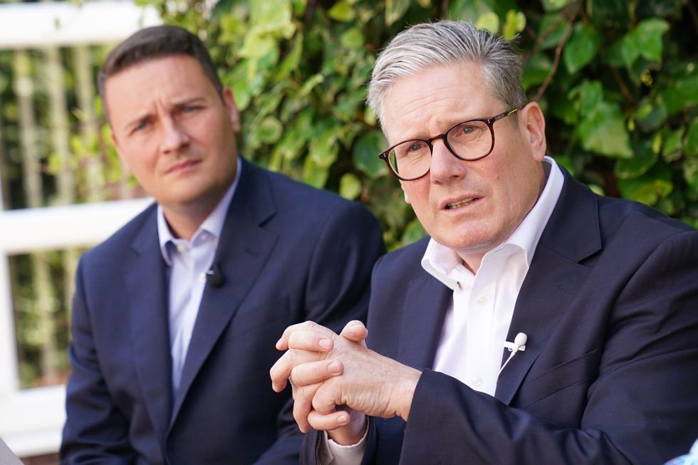 \u200bLabour leader Sir Keir Starmer and shadow health secretary Wes Streeting