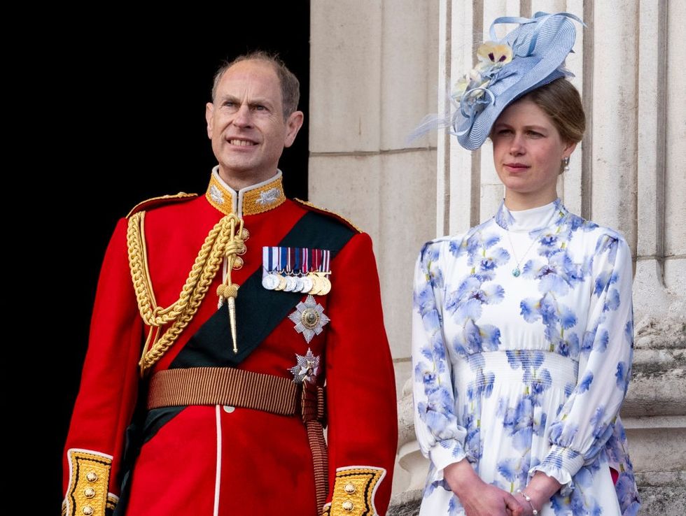 \u200bLady Louise Windsor and her father Prince Edward, Duke of Edinburgh