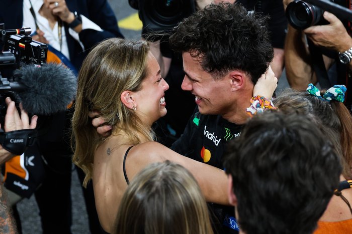 \u200bLando Norris embraced his model girlfriend Magui Corceiro