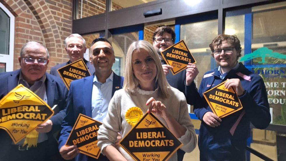 \u200bLaura Barker was victorious in the Surrey ward
