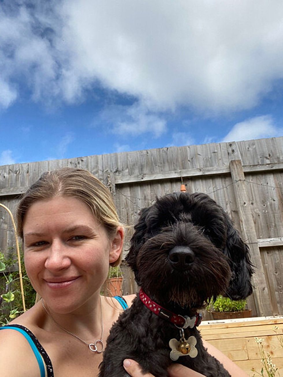 \u200bLaura Kinally with her six-year-old Cockapoo Lola