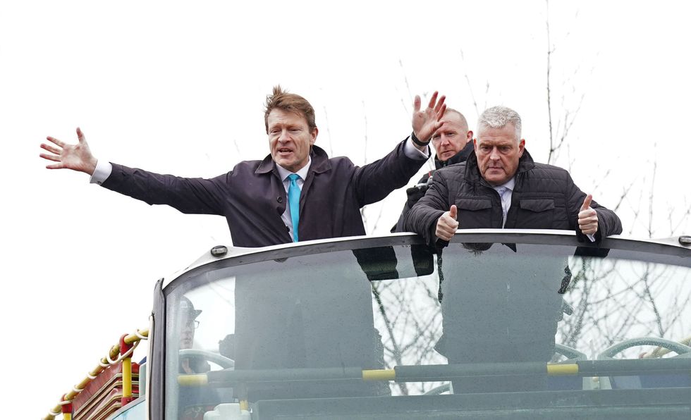 \u200bLee Anderson with then Reform UK leader Richard Tice