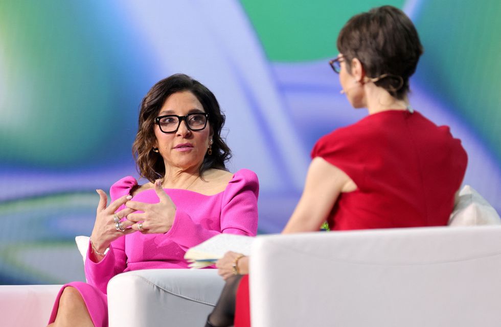 \u200bLinda Yaccarino talking on-stage at the CES tradeshow in Las Vegas