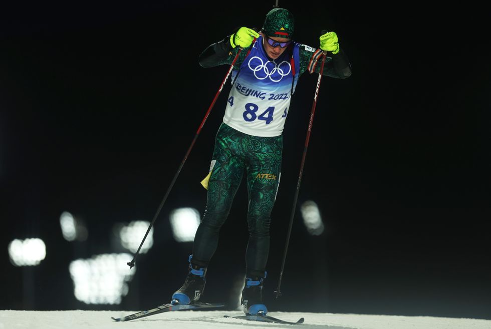 \u200bLithuanian biathlete Linas Banys