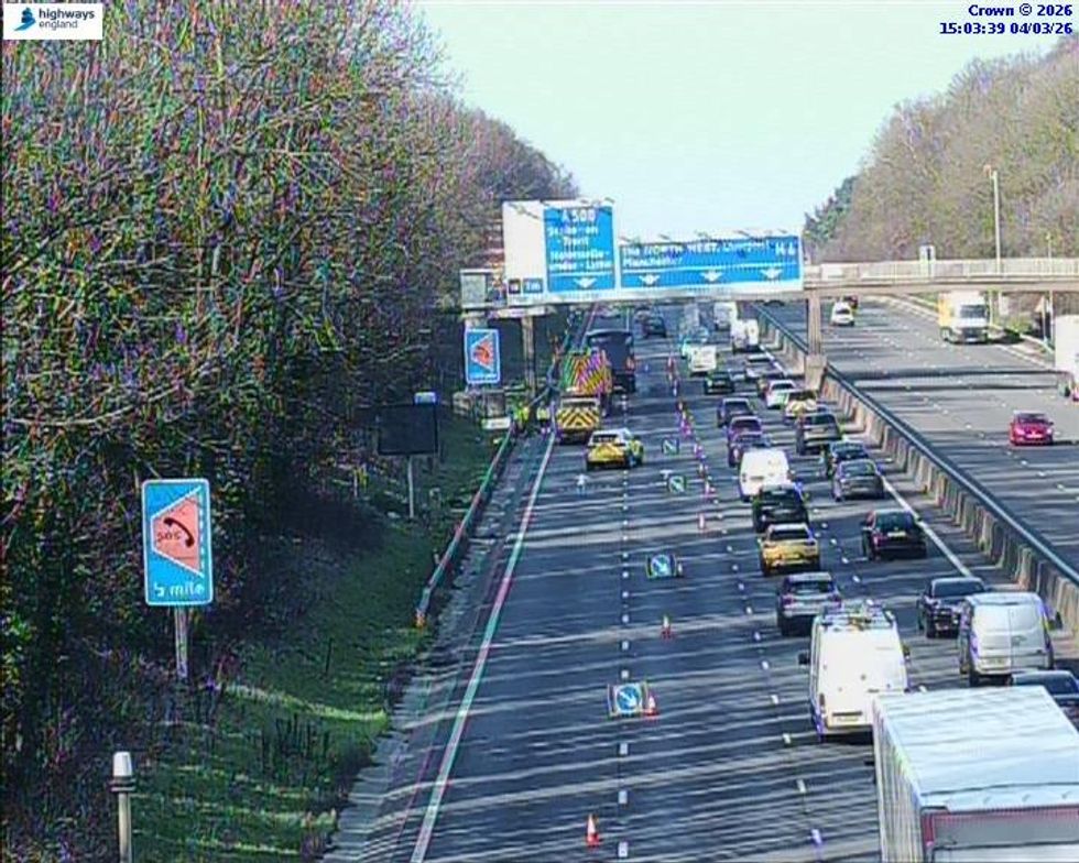 \u200bLong queues remain on the M6 after the offal incident