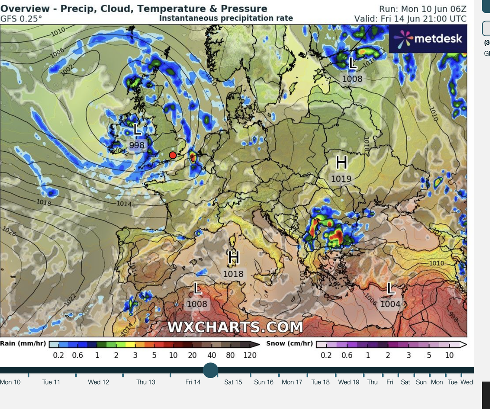 \u200bLow pressure dominates the UK