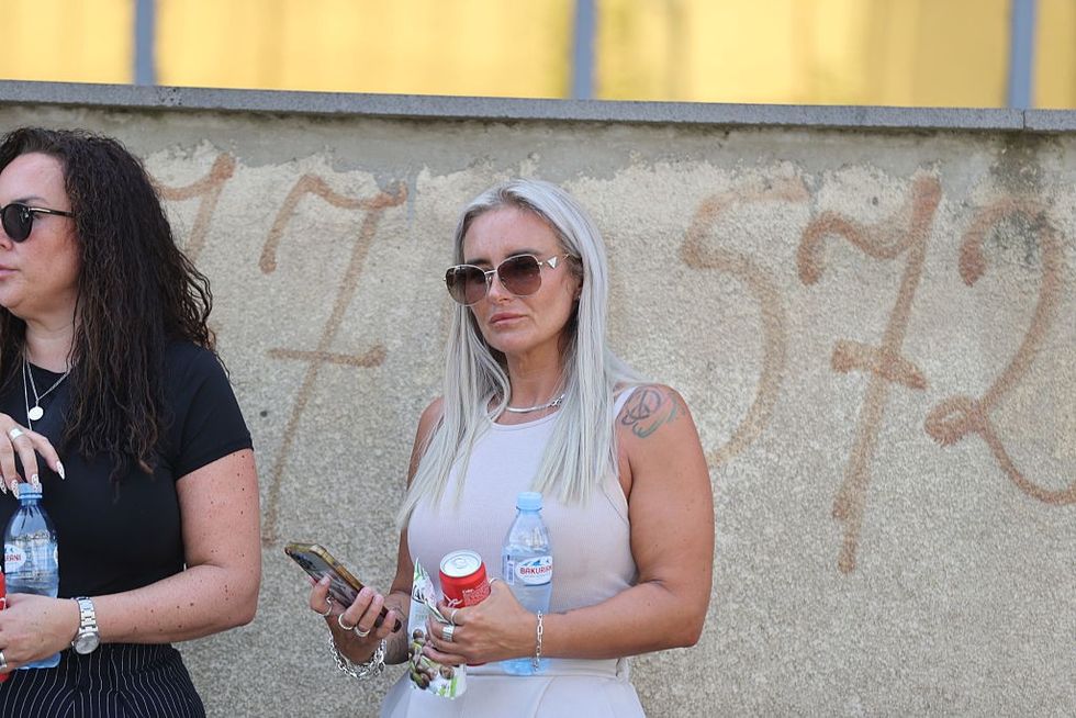 \u200bLyanne Kennedy outside of Tbilisi City Court in Georgia