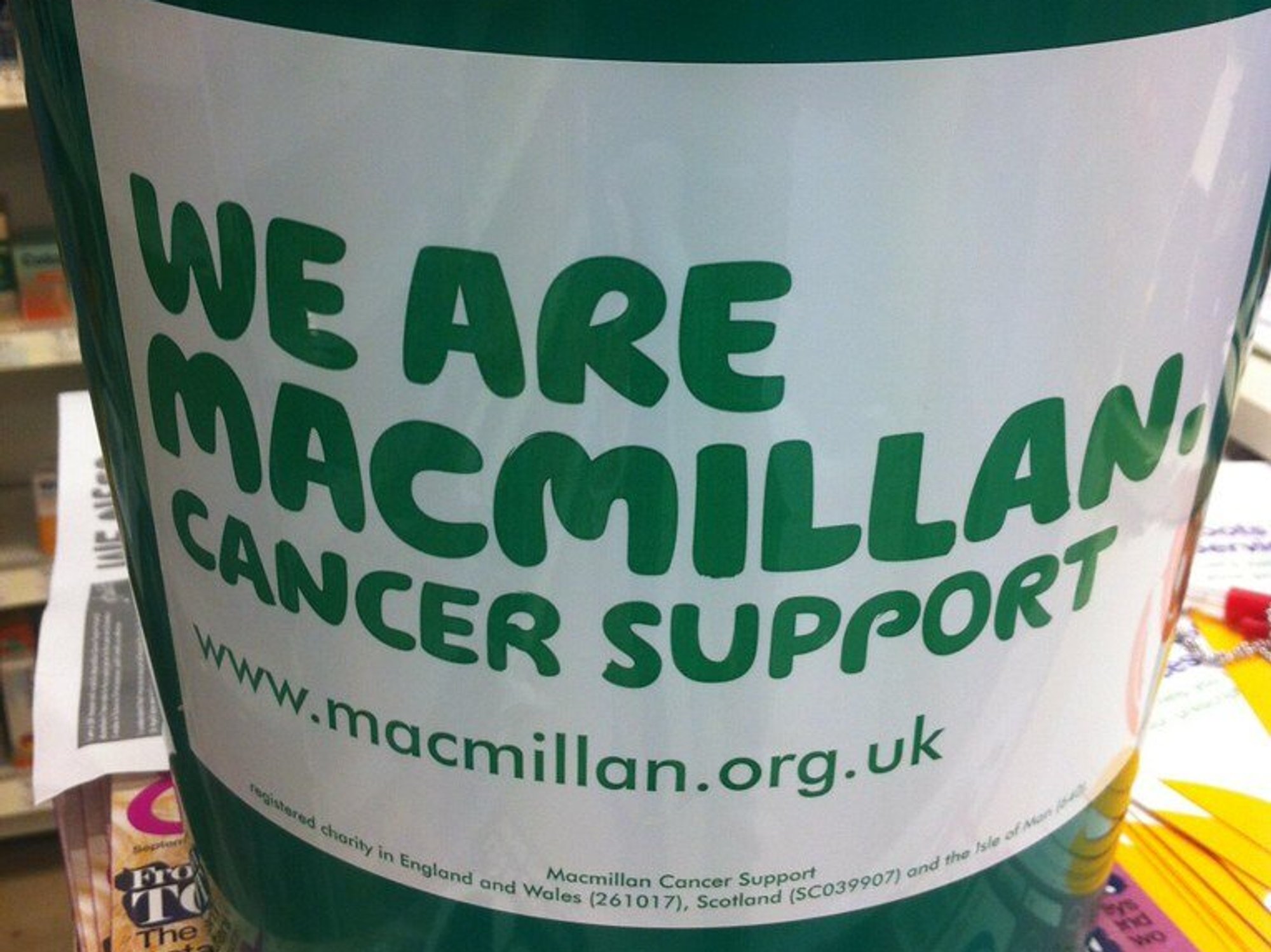 \u200bMacmillan Cancer Support bucket
