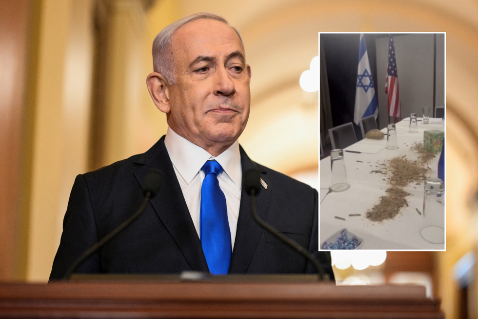 \u200bMaggots were dumped on the tables at the Washington hotel where the Israeli delegates were staying