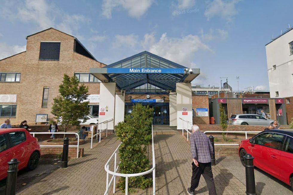 \u200bMain entrance of \u200bKingston Hospital