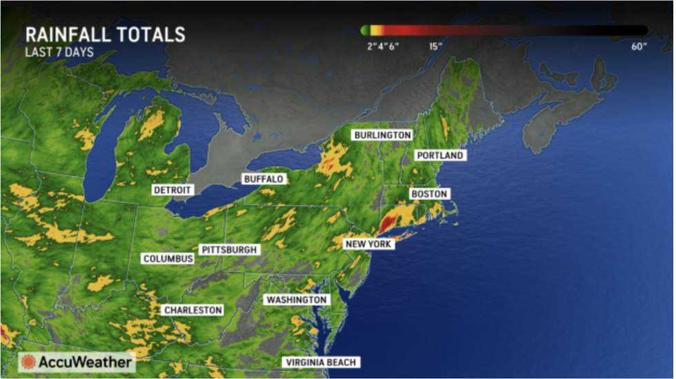 \u200bMap shows cooler conditions in the east