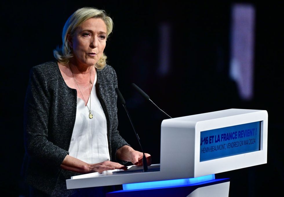 \u200bMarine Le Pen, President of the far-right Rassemblement National (RN) parliamentary group