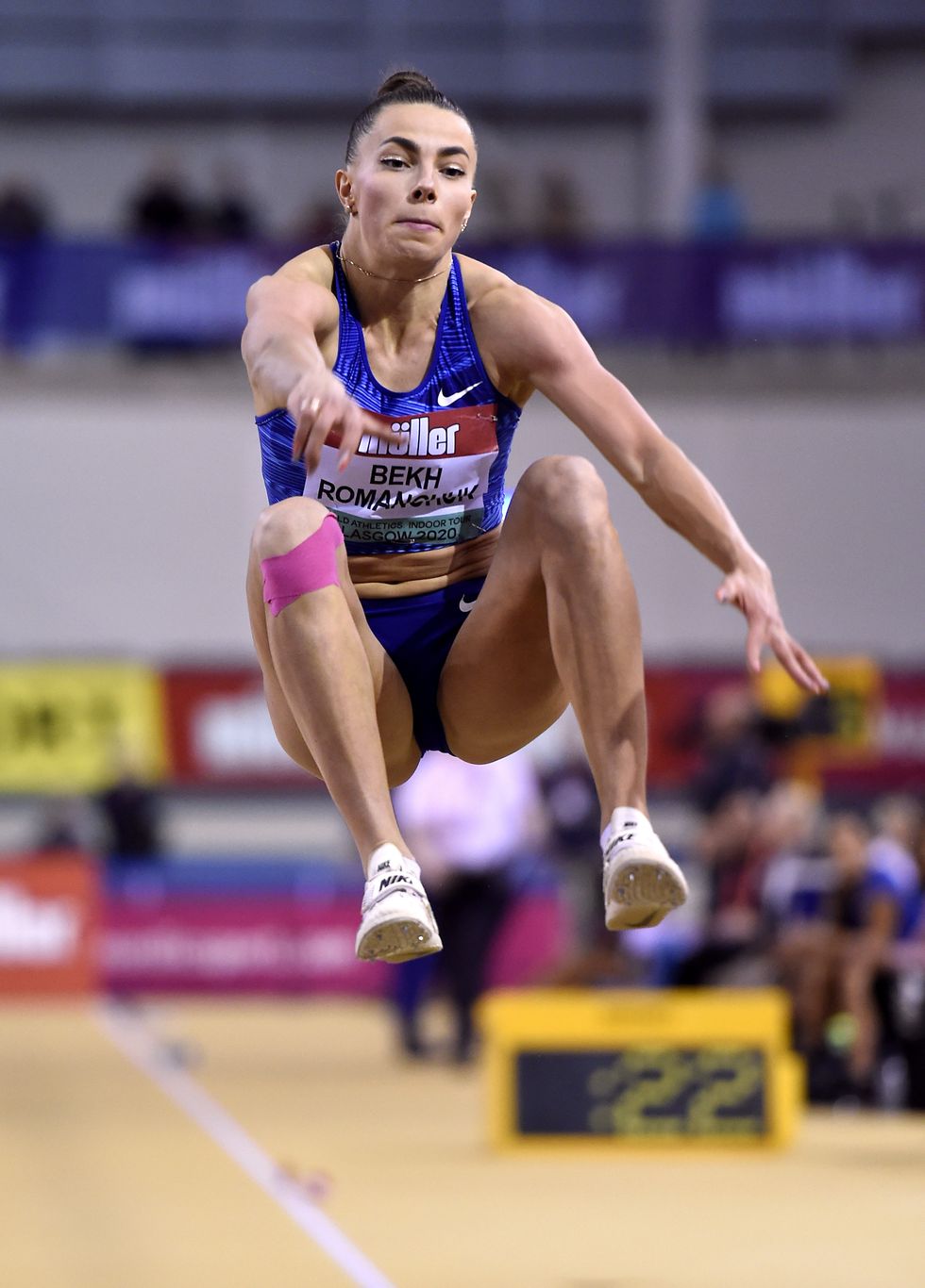 \u200bMaryna Bekh-Romanchuk finished eleventh in the triple jump final at the Paris Olympics last year