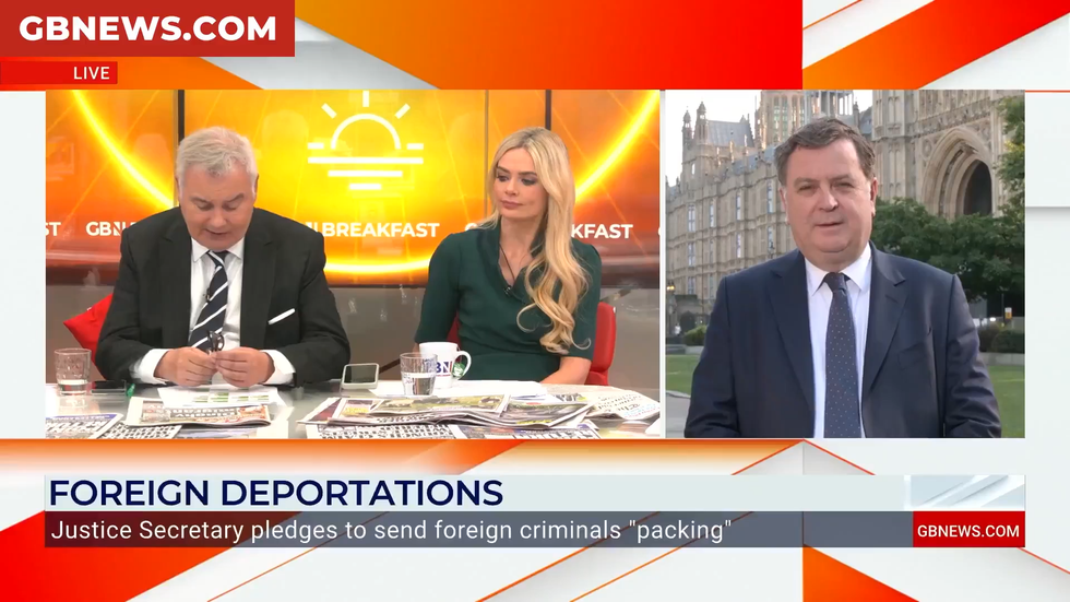 \u200bMel Stride joined Eamonn Holmes and Ellie Costello on GB News