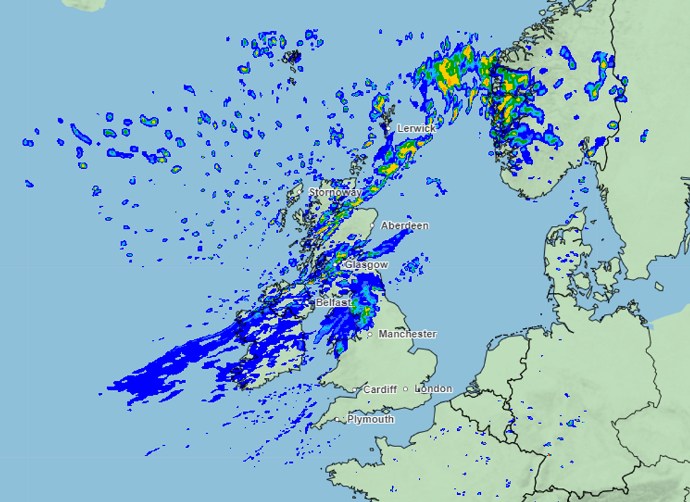 \u200bMet Office chart of UK