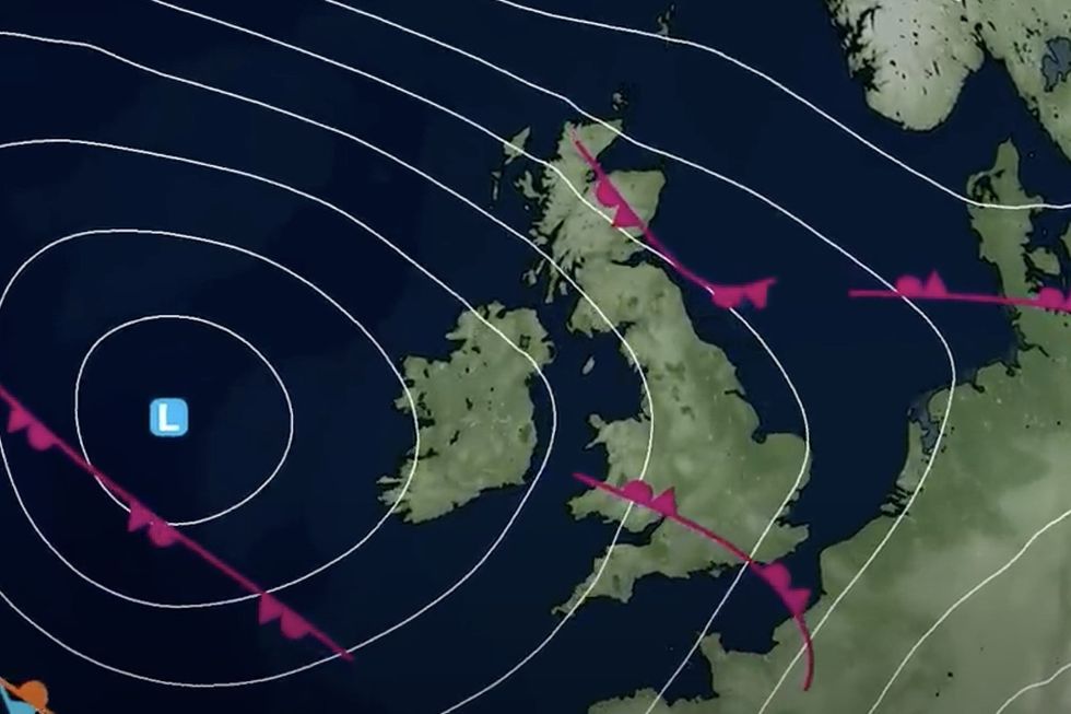 \u200bMet Office describes a huge low pressure system coming into Britain