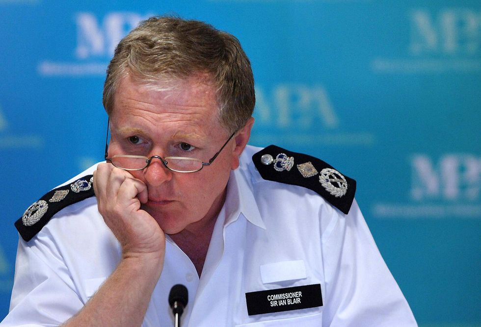 \u200bMetropolitan Police Commissioner Sir Ian Blair during a meeting of the Metropolitan Police Authority