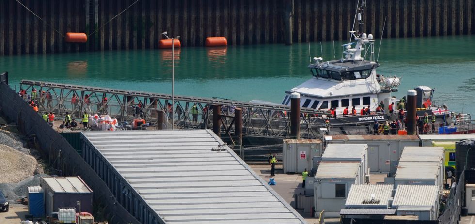 \u200bMigrants making their way into the UK yesterday