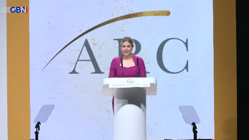 \u200bMiriam Cates speaks at the ARC Conference in London