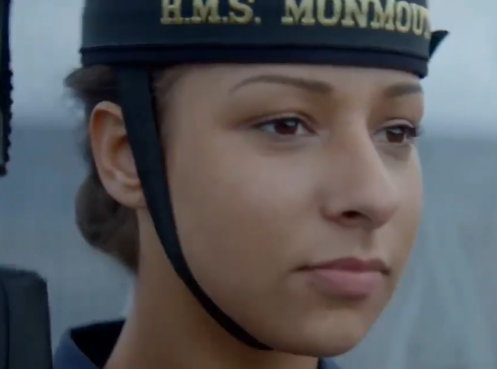 \u200bMiss Dorsett previously featured in a 'Made in the Royal Navy' advert