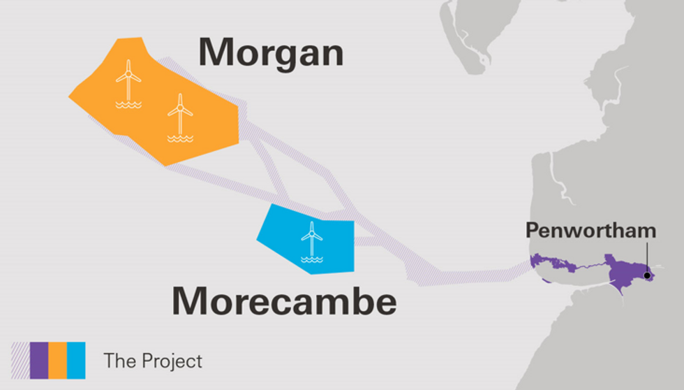 \u200bMorecambe and Morgan Offshore Wind Farms plan
