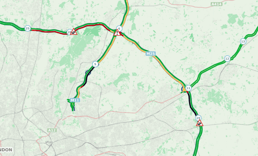 \u200bMotorists are being advised to avoid the area as traffic begins to subside