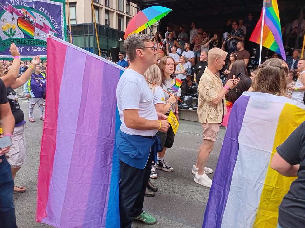 \u200bMr Burnham pictured at Manchester Pride last year