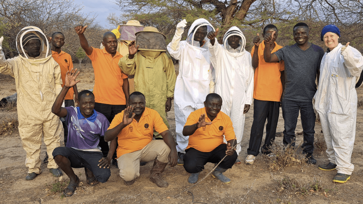 \u200bMs Monger alongside the Mafuluto community